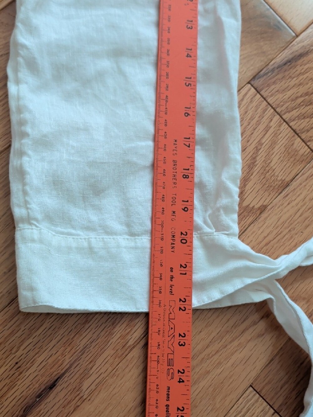Talbots White Linen Peasant Blouse - Picture 5 of 9